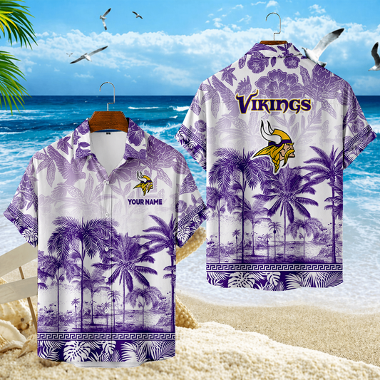 LIMITED EDITION - NEW CUSTOMIZED NFL05 MVK MINNESOTA VIKINGS UNISEX HAWAIIAN SHIRT