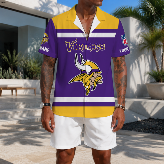 FLASH SALE - NEW CUSTOMIZED NFL05 MVK MINNESOTA VIKINGS UNISEX HAWAIIAN SHIRT