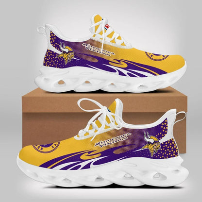 VIRAL EDITION - NEW CUSTOMIZED NFL05 MVK MINNESOTA VIKINGS UNISEX MAX SOUL SHOES