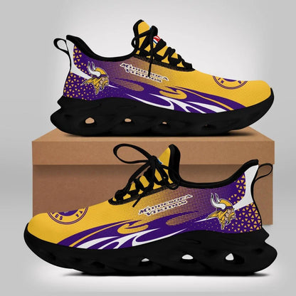VIRAL EDITION - NEW CUSTOMIZED NFL05 MVK MINNESOTA VIKINGS UNISEX MAX SOUL SHOES