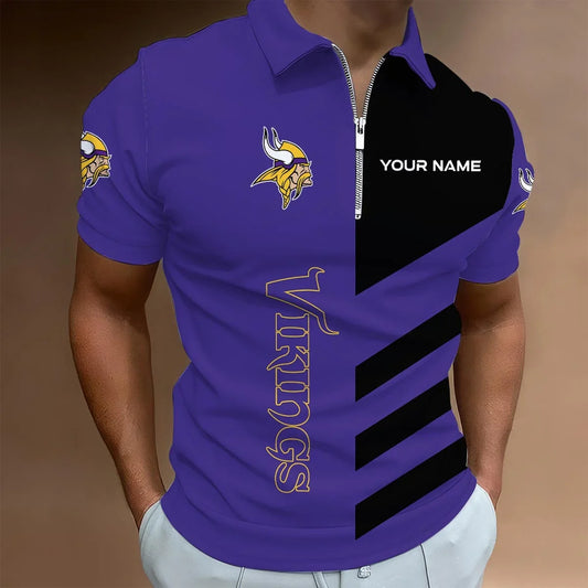 HOT DEAL - NEW CUSTOMIZED NFL05 MVK MINNESOTA VIKINGS T-SHIRT, POLO SHIRT, ZIP POLO SHIRT, SWEATSHIRT, HOODIE & ZIP HOODIE