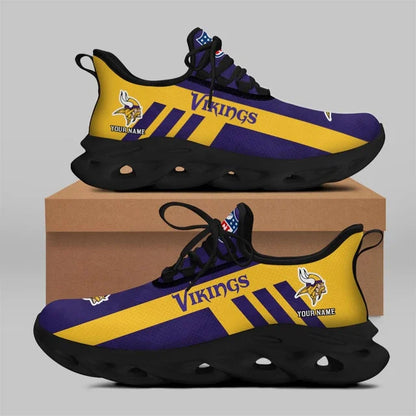 VIRAL EDITION - NEW CUSTOMIZED NFL05 MVK MINNESOTA VIKINGS UNISEX MAX SOUL SHOES