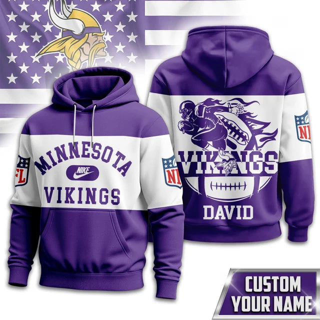 VIRAL EDITION - NEW CUSTOMIZED NFL05 MVK MINNESOTA VIKINGS T-SHIRT, POLO SHIRT, ZIP POLO SHIRT, SWEATSHIRT, HOODIE & ZIP HOODIE