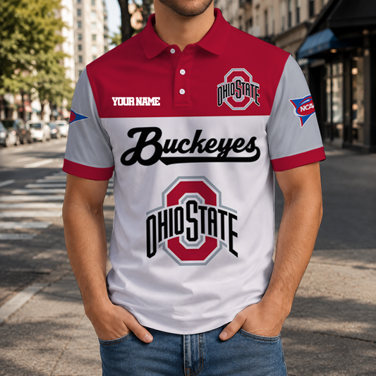 SPECIAL OFFER - NEW CUSTOMIZED NCAA FBS05 OSB OHIO STATE BUCKEYES POLO SHIRT, ZIP POLO SHIRT & T-SHIRTS