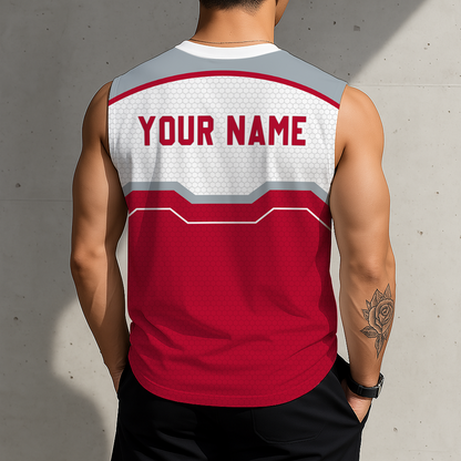 SPECIAL EDITION - NEW CUSTOMIZED NCAA FBS05 OSB OHIO STATE BUCKEYES MEN'S GYM SHIRT