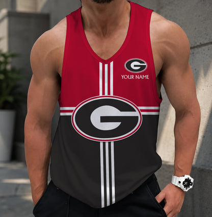 VIRAL EDITION - NEW CUSTOMIZED NCAA FBS06 GEB GEORGIA BULLDOGS UNISEX TANK TOP