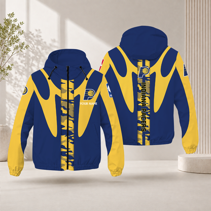 FINAL SALE - NEW CUSTOMIZED NBA06 IPA INDIANA PACERS WINDBREAKER JACKET
