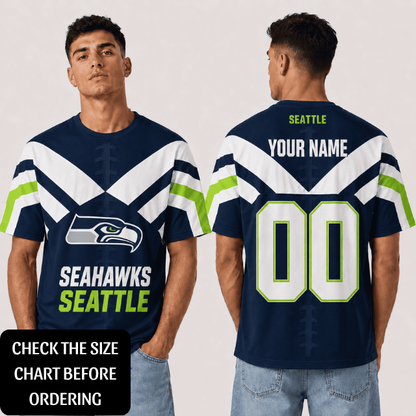 SPECIAL EDITION - NEW CUSTOMIZED NFL06 SSH SEATTLE SEAHAWKS T-SHIRT, POLO SHIRT, ZIP POLO SHIRT, HOODIE, ZIP HOODIE & SWEATSHIRT