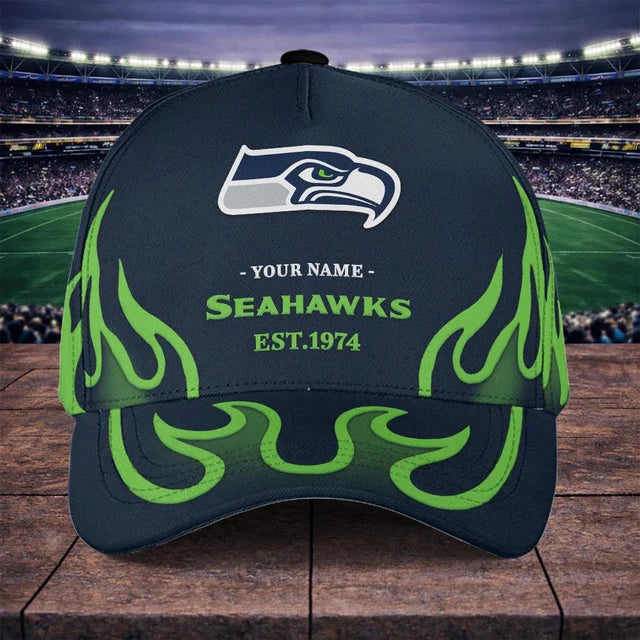 VIRAL EDITION - NEW CUSTOMIZED NFL06 SSH SEATTLE SEAHAWKS CLASSIC CAP