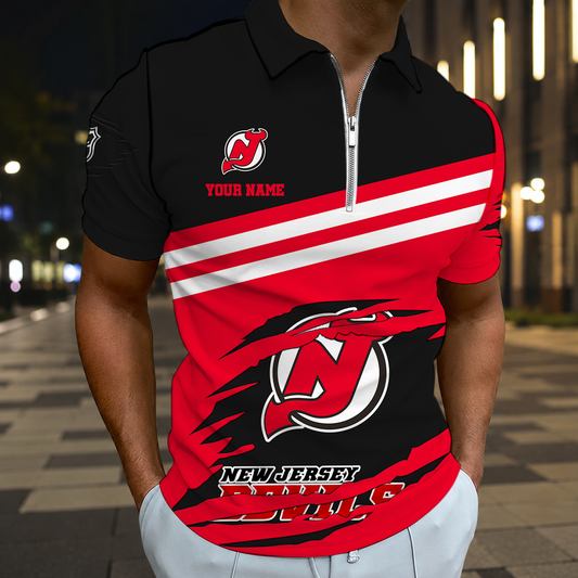 VIRAL EDITION - NEW CUSTOMIZED NHL06 NJD NEW JERSEY DEVILS T-SHIRT, POLO SHIRT, ZIP POLO SHIRT, SWEATSHIRT, HOODIE & ZIP HOODIE