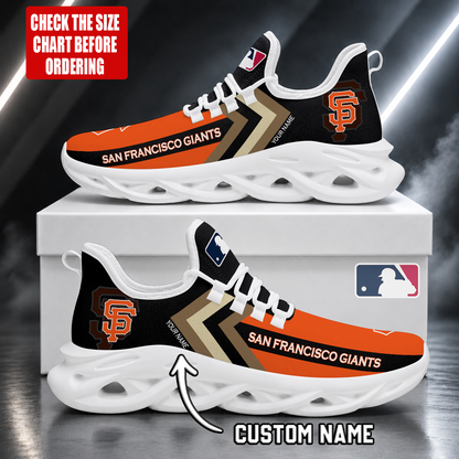 FINAL SALE - NEW CUSTOMIZED MLB06 SFG SAN FRANCISCO GIANTS MAX SOUL SHOES
