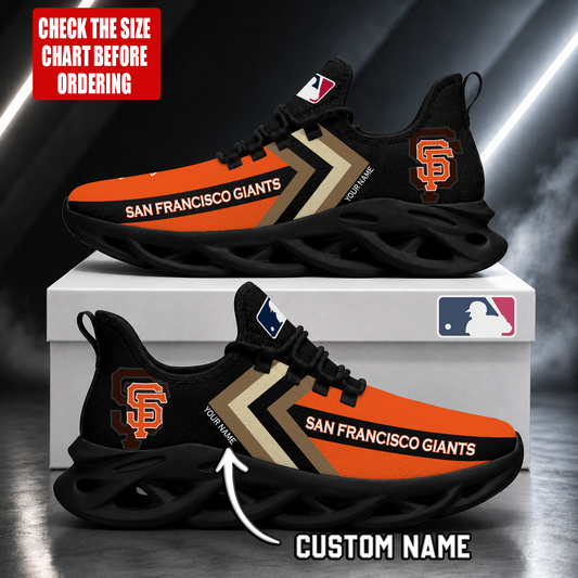 FINAL SALE - NEW CUSTOMIZED MLB06 SFG SAN FRANCISCO GIANTS MAX SOUL SHOES