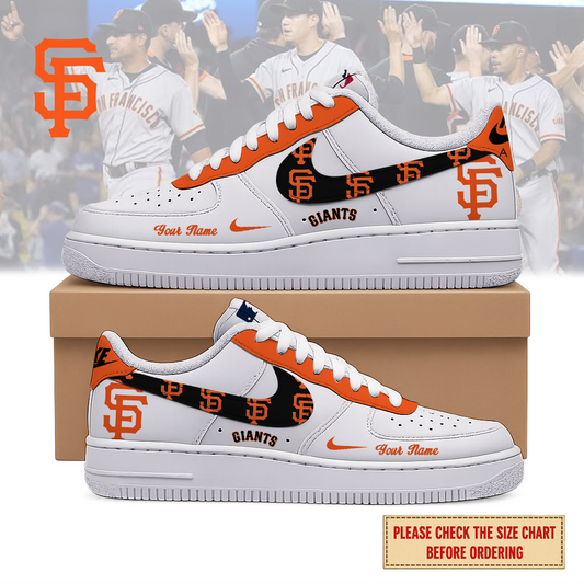 FINAL SALE - NEW CUSTOMIZED MLB06 SFG SAN FRANCISCO GIANTS AF1 SHOES