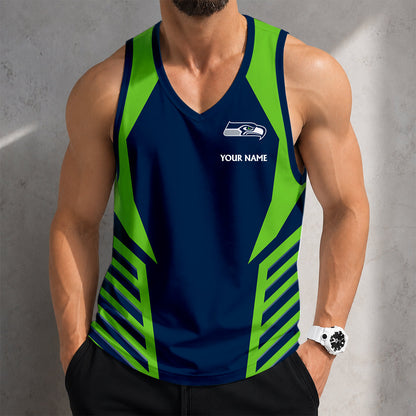 LIMITED EDITION - NEW CUSTOMIZED NFL06 SSH SEATTLE SEAHAWKS TANK TOP