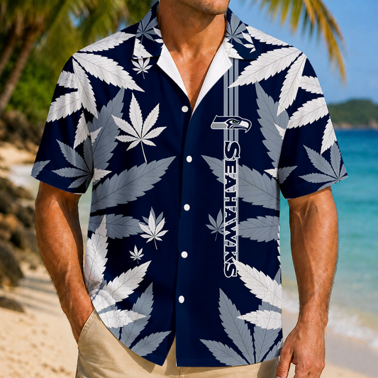 FINAL SALE - NEW CUSTOMIZED NFL06 SSH SEATTLE SEAHAWKS UNISEX HAWAIIAN SHIRT