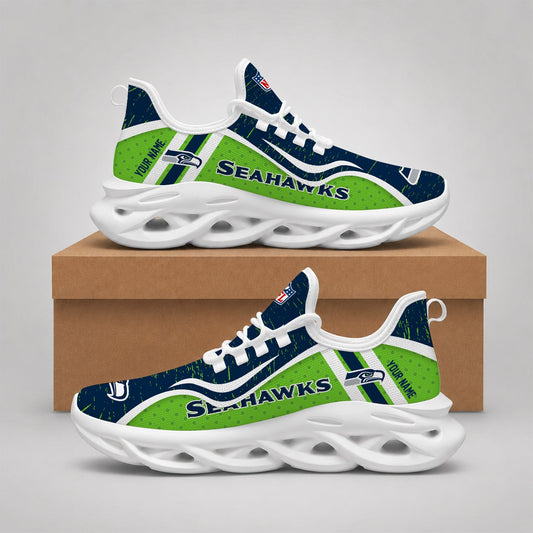 LIMITED EDITION - NEW CUSTOMIZED NFL06 SSH SEATTLE SEAHAWKS MAX SOUL SHOES