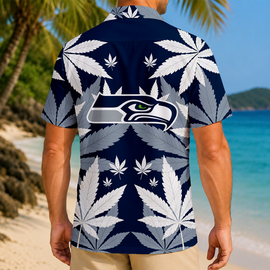 FINAL SALE - NEW CUSTOMIZED NFL06 SSH SEATTLE SEAHAWKS UNISEX HAWAIIAN SHIRT