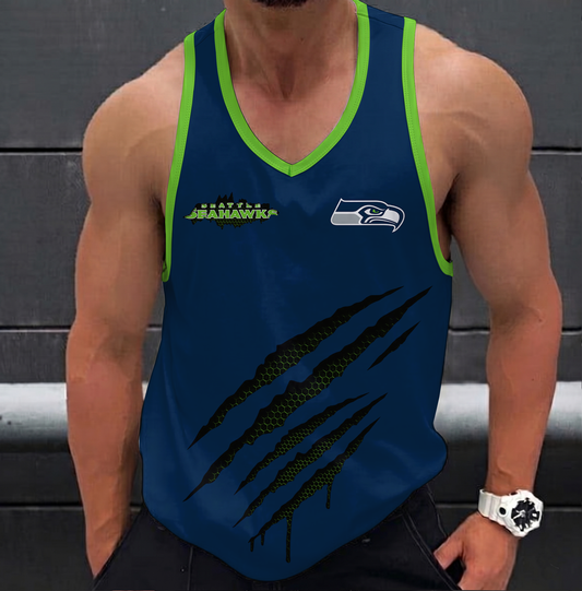 LIMITED EDITION - NEW CUSTOMIZED NFL06 SSH SEATTLE SEAHAWKS UNISEX TANK TOP