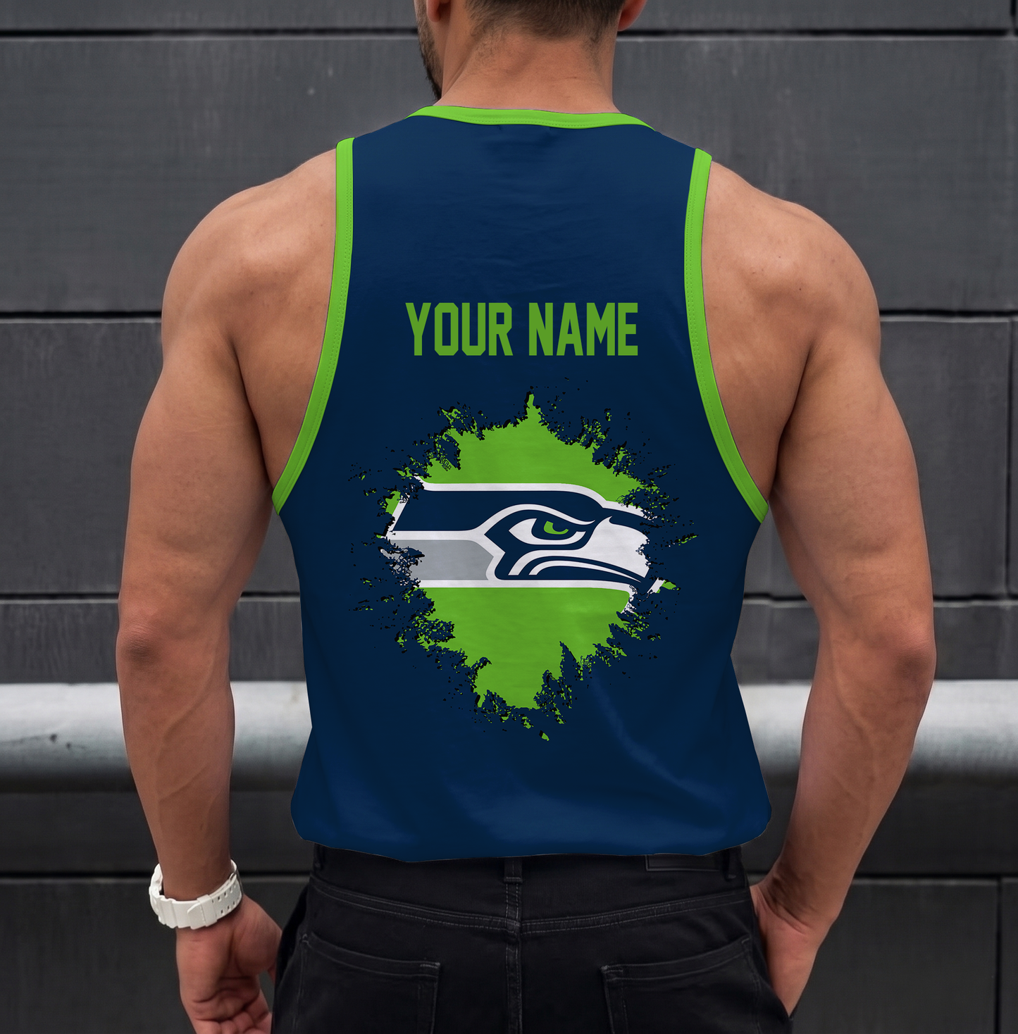 LIMITED EDITION - NEW CUSTOMIZED NFL06 SSH SEATTLE SEAHAWKS UNISEX TANK TOP