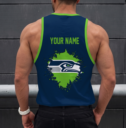 LIMITED EDITION - NEW CUSTOMIZED NFL06 SSH SEATTLE SEAHAWKS UNISEX TANK TOP