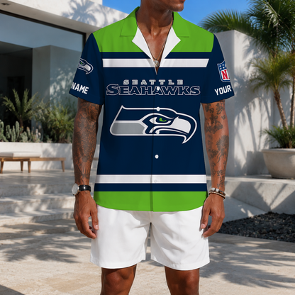 FLASH SALE - NEW CUSTOMIZED NFL06 SSH SEATTLE SEAHAWKS UNISEX HAWAIIAN SHIRT