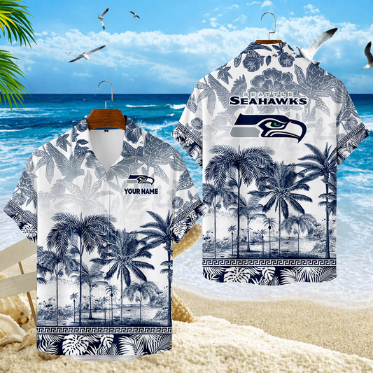 LIMITED EDITION - NEW CUSTOMIZED NFL06 SSH SEATTLE SEAHAWKS UNISEX HAWAIIAN SHIRT