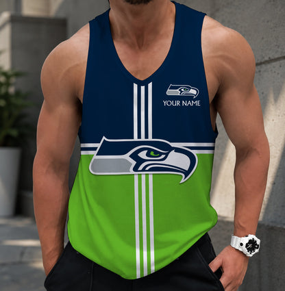 LIMITED EDITION - NEW CUSTOMIZED NFL06 SSH SEATTLE SEAHAWKS TANK TOP