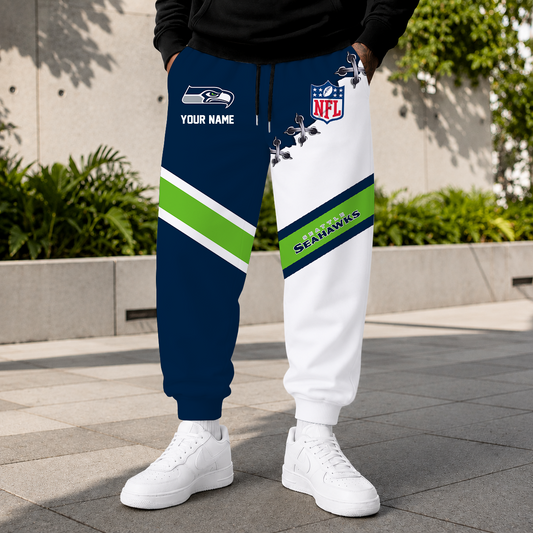 FLASH SALE - NEW CUSTOMIZED NFL06 SSH SEATTLE SEAHAWKS SWEATPANTS
