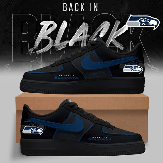 FINAL SALE - NEW CUSTOMIZED NFL06 SSH SEATTLE SEAHAWKS AF1 SNEAKERS
