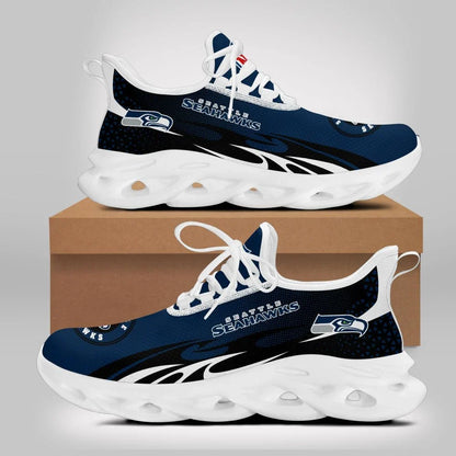 VIRAL EDITION - NEW CUSTOMIZED NFL06 SSH SEATTLE SEAHAWKS UNISEX MAX SOUL SHOES