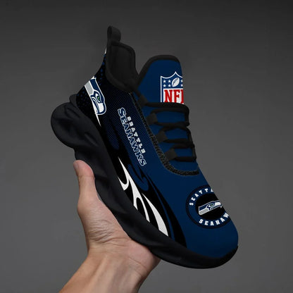 VIRAL EDITION - NEW CUSTOMIZED NFL06 SSH SEATTLE SEAHAWKS UNISEX MAX SOUL SHOES