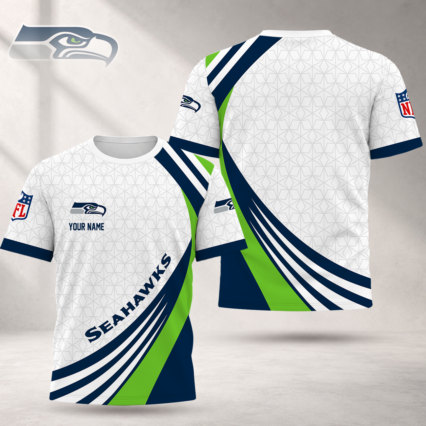 FINAL SALE - NEW CUSTOMIZED NFL06 SSH SEATTLE SEAHAWKS T-SHIRT, POLO SHIRT, ZIP POLO SHIRT, SWEATSHIRT, HOODIE & ZIP HOODIE