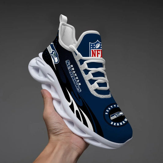 VIRAL EDITION - NEW CUSTOMIZED NFL06 SSH SEATTLE SEAHAWKS UNISEX MAX SOUL SHOES