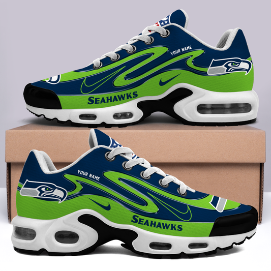FINAL SALE - NEW CUSTOMIZED NFL06 SSH SEATTLE SEAHAWKS AIR MAX PLUS SNEAKERS