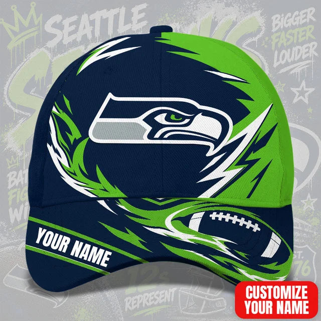 SPECIAL EDITION - NEW CUSTOMIZED NFL06 SSH SEATTLE SEAHAWKS CLASSIC CAP