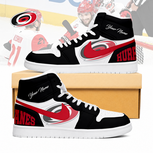 FINAL SALE - NEW CUSTOMIZED NHL07 CLH CAROLINA HURRICANES AIR JORDAN SNEAKERS