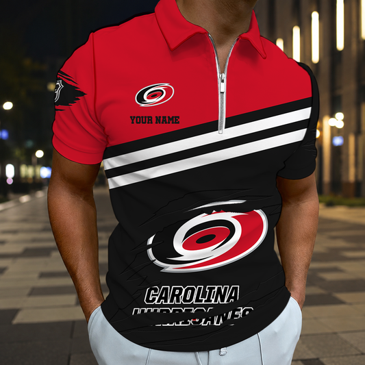 VIRAL EDITION - NEW CUSTOMIZED NHL07 CLH CAROLINA HURRICANES T-SHIRT, POLO SHIRT, ZIP POLO SHIRT, SWEATSHIRT, HOODIE & ZIP HOODIE