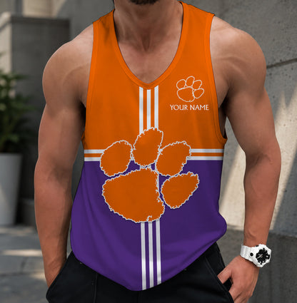 VIRAL EDITION - NEW CUSTOMIZED NCAA FBS07 CST CLEMSON TIGERS UNISEX TANK TOP