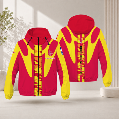 FINAL SALE - NEW CUSTOMIZED NBA07 HRO HOUSTON ROCKETS WINDBREAKER JACKET