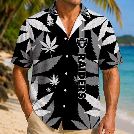 FINAL SALE - NEW CUSTOMIZED NFL07 LVR LAS VEGAS RAIDERS UNISEX HAWAIIAN SHIRT