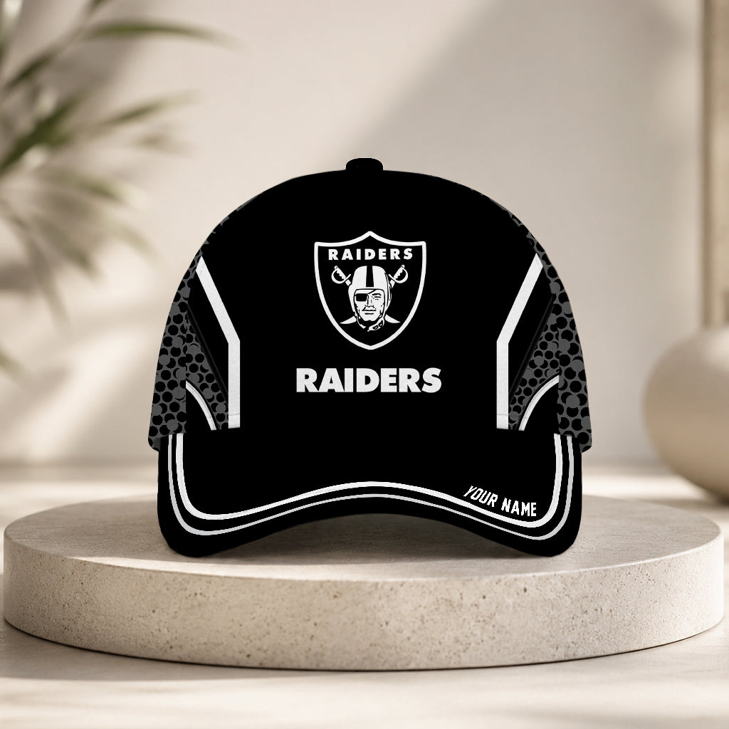 SPECIAL EDITION - NEW CUSTOMIZED NFL07 LVR LAS VEGAS RAIDERS CLASSIC CAP