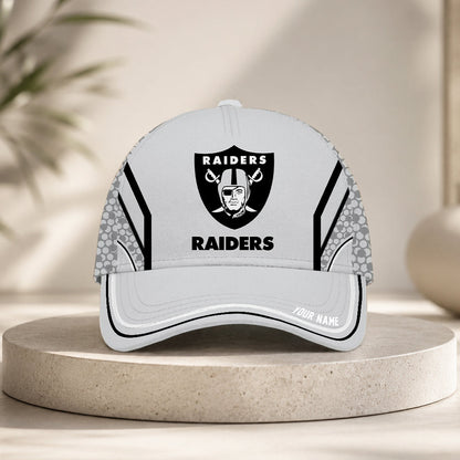 SPECIAL EDITION - NEW CUSTOMIZED NFL07 LVR LAS VEGAS RAIDERS CLASSIC CAP