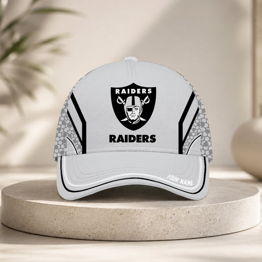SPECIAL EDITION - NEW CUSTOMIZED NFL07 LVR LAS VEGAS RAIDERS CLASSIC CAP
