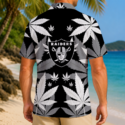 FINAL SALE - NEW CUSTOMIZED NFL07 LVR LAS VEGAS RAIDERS UNISEX HAWAIIAN SHIRT