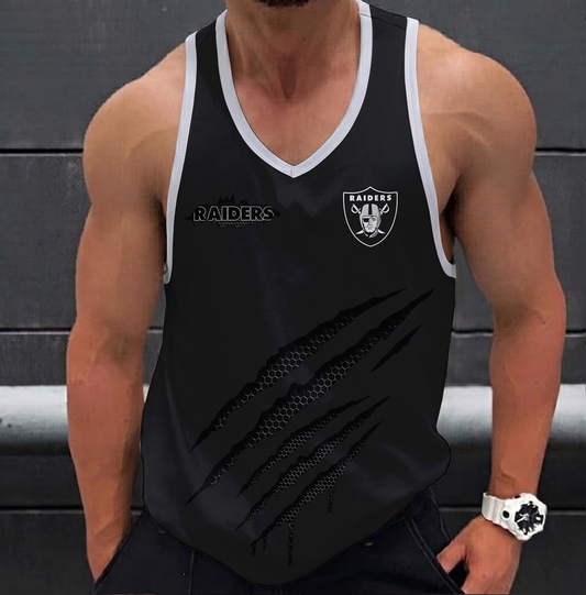 LIMITED EDITION - NEW CUSTOMIZED NFL07 LVR LAS VEGAS RAIDERS UNISEX TANK TOP