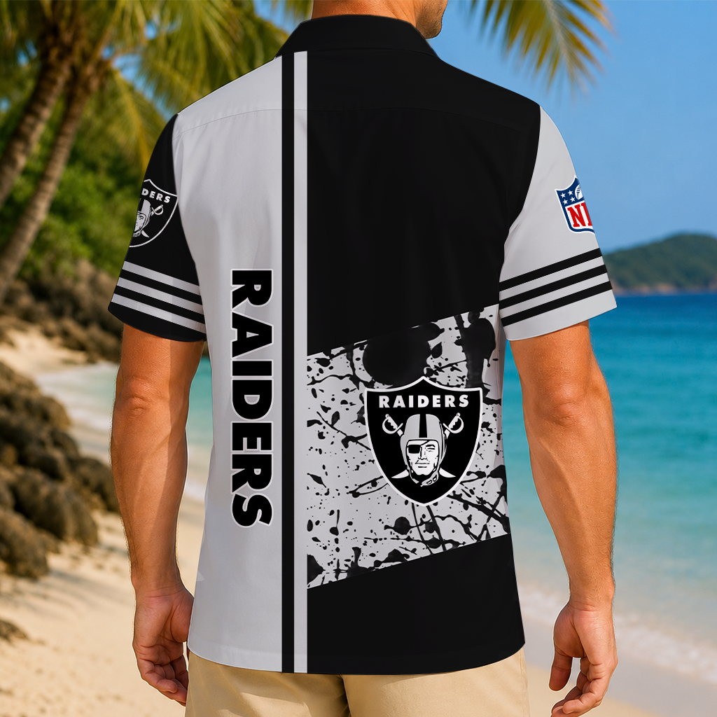 FINAL SALE - NEW CUSTOMIZED NFL07 LVR LAS VEGAS RAIDERS UNISEX HAWAIIAN SHIRT