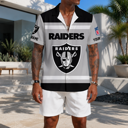 FLASH SALE - NEW CUSTOMIZED NFL07 LVR LAS VEGAS RAIDERS UNISEX HAWAIIAN SHIRT