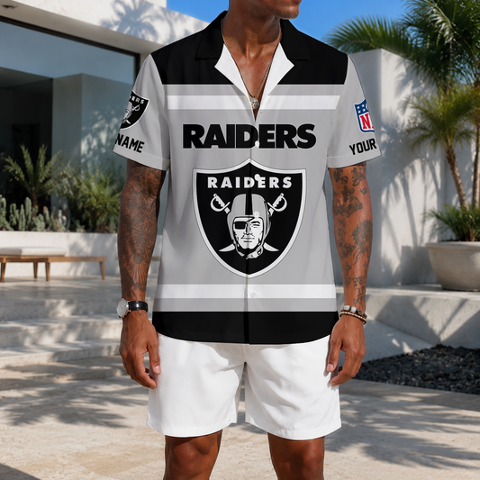 FLASH SALE - NEW CUSTOMIZED NFL07 LVR LAS VEGAS RAIDERS UNISEX HAWAIIAN SHIRT