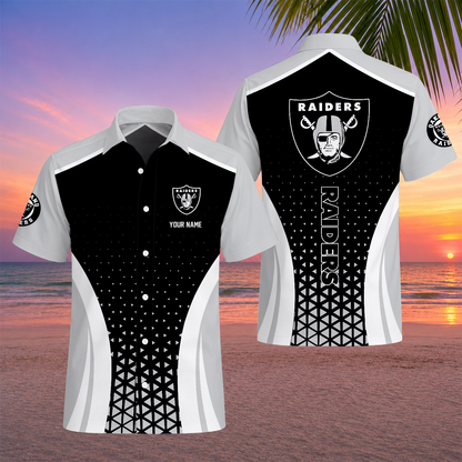 VIRAL EDITION - NEW CUSTOMIZED NFL07 LVR LAS VEGAS RAIDERS UNISEX HAWAIIAN SHIRT