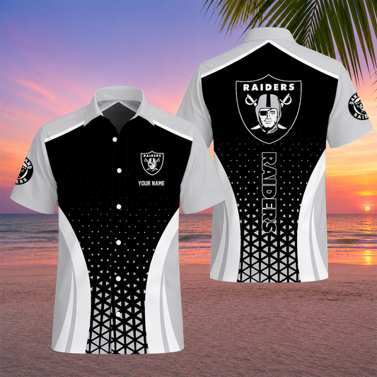VIRAL EDITION - NEW CUSTOMIZED NFL07 LVR LAS VEGAS RAIDERS UNISEX HAWAIIAN SHIRT